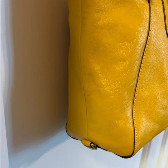 Coach Sunflower Yellow Ashley Leather Bag - Picture 7 of 14